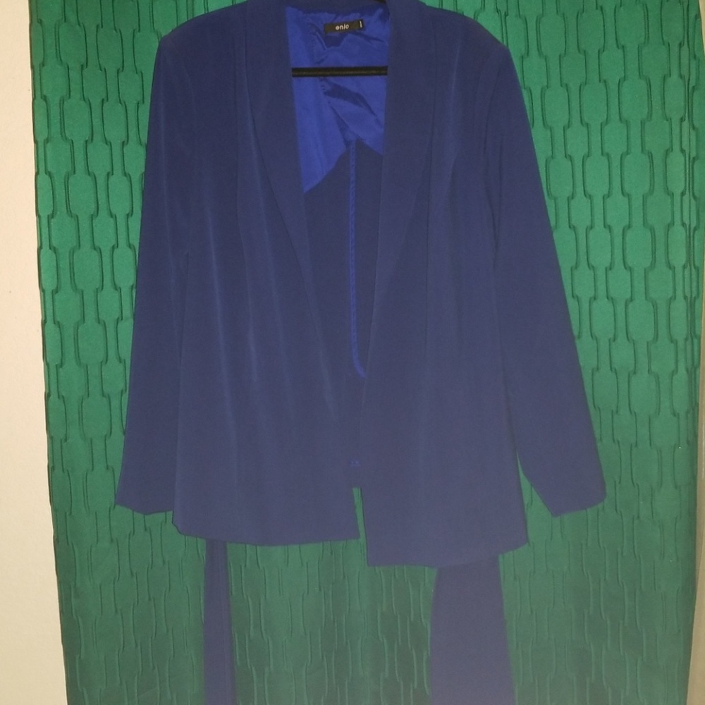 Tie-Waisted Blazer